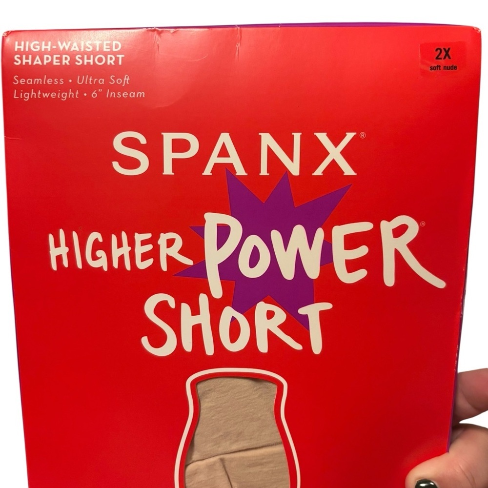 Spanx Higher Power Mid-Thigh 6" Shaping Shorts Sz 2XL Lightweight Soft Nude - Picture 4 of 4